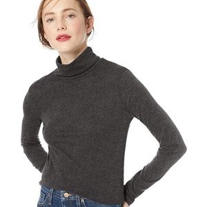 J. Crew Charcoal Tissue Turtleneck